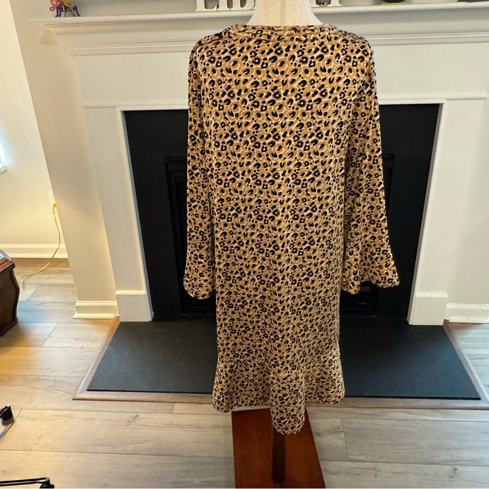 Buckhead Betties Leopard Print Swing Dress | L - Picture 6 of 9